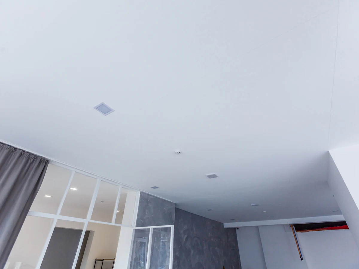 Ceiling painting in Lincoln - white recessed ceiling by Lincoln Decorators